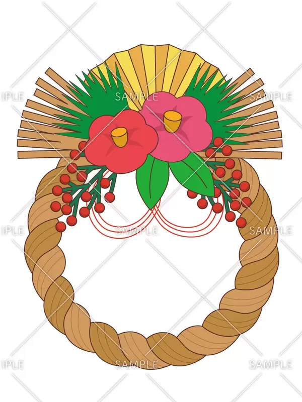 正月飾り：イラスト無料