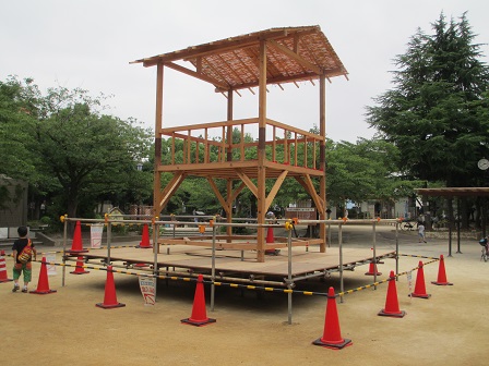 盆踊りヤグラをスタッフ自ら準備中！ - CAMPFIREキャンプファイヤー