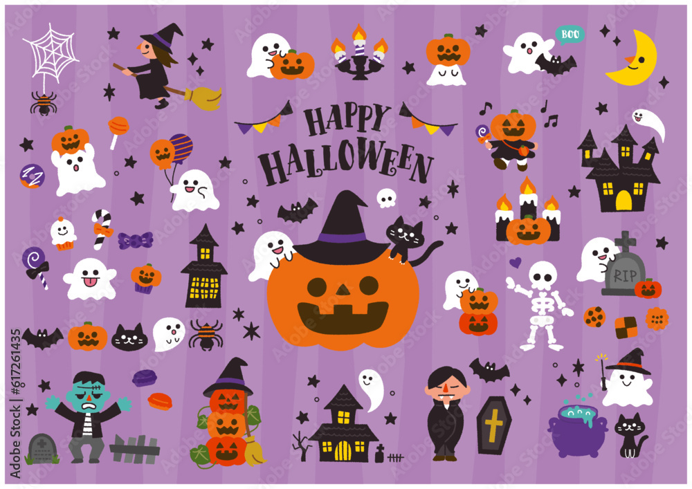 ハロウィン魔女おばけ手書きイラスト素材と簡単な書き方 ≪ moropop手書きポップライター モロあきこ's モロポップ