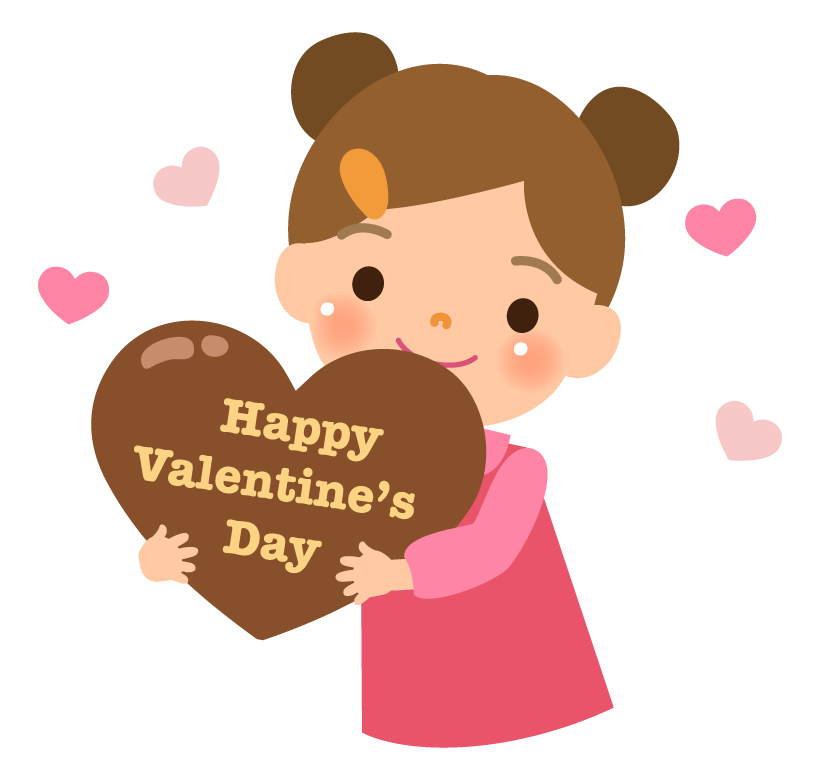 ハートの箱に入ったバレンタインチョコのイラスト無料のフリー素材 イラストエイト