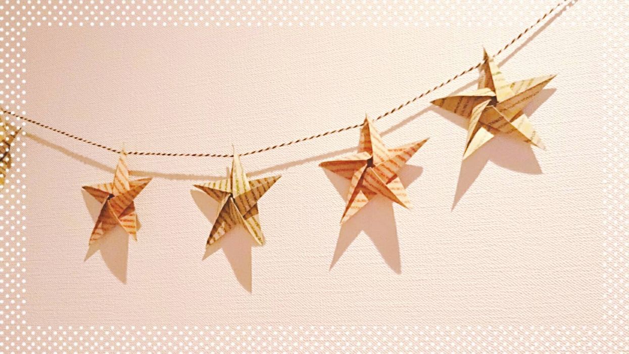 折り紙 星飾り 作り方 立体でおしゃれ♪ 七夕飾りやクリスマスに◇Origami Christmas decorations 