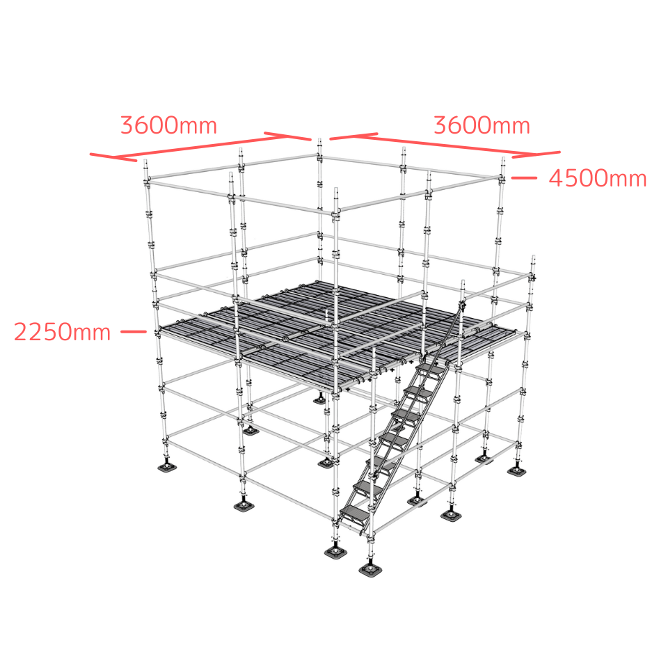 芝生の上に盆踊りのやぐらを設営させていただきました。芝生にマッチして素敵な雰囲気です