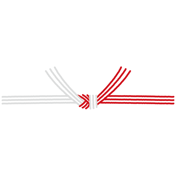 チェック柄がかわいい!結び切りの水引スタイルののし紙和てんぷ和てんぷ