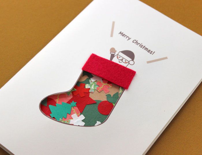 手描きの可愛いクリスマスカードの贈り方