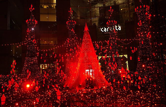 カレッタ汐留のイルミネーションに行ってみよう！2018年11月15日～2019年2月14日アクアリウムを静かにやりたいの