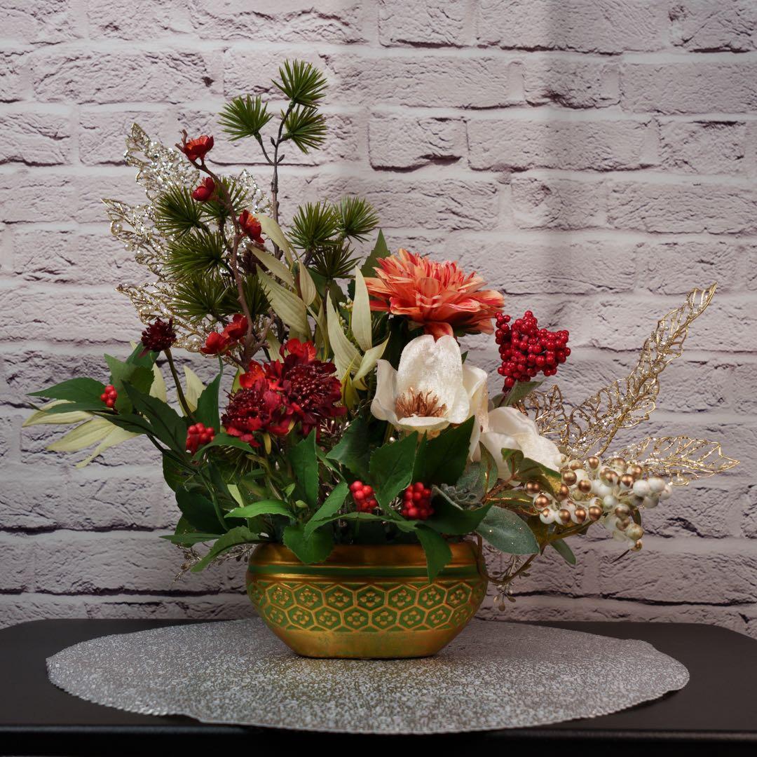 お正月アレンジメント〜竹フラワーギフトMaryPoppins