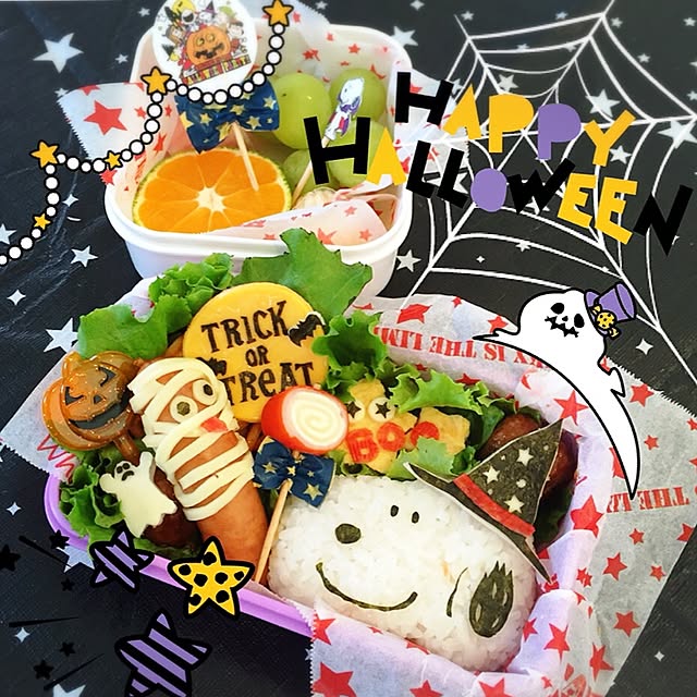 ハロウィンにぴったりのお弁当「ミイラナポリタン」