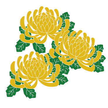 喪中はがき 年賀欠礼 無料テンプレート 季節のイラスト花工房 秀明菊