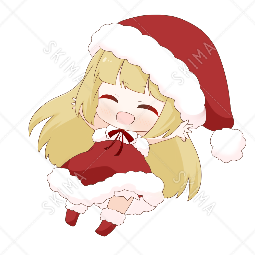 クリスマスツリー 女の子 サンタ服イラスト - No: 1252291無料イラスト・フリー素材なら「イラストAC」