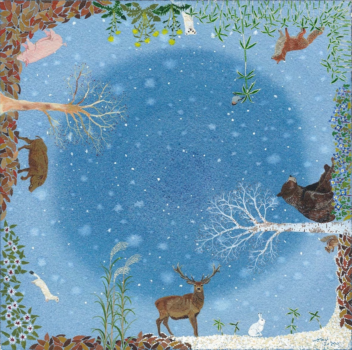 森の春夏秋冬に☆数量限定 ステンシルシート クリスマスカードに雪の結晶 メリークリスマス メッセージカードや封筒にも – えくりゅの森 ecruforestHandmade & Stationery