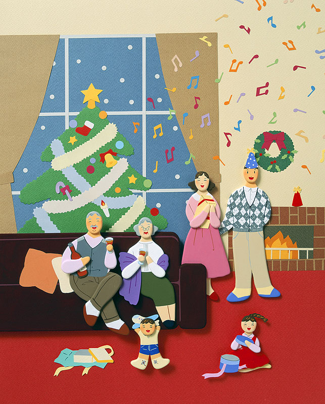 クリスマス暖炉ルーム インテリア - クリスマスのベクターアート素材や画像を多数ご用意 - クリスマス, お祝い, お辞儀 - iStock