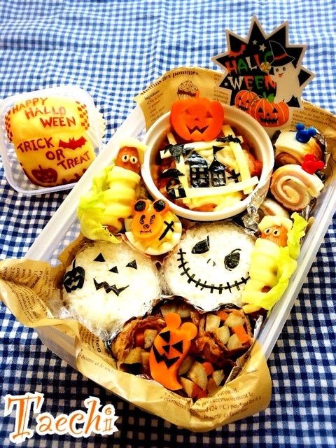 おばけミッキー＆ミニーのハロウィン弁当＊キャラ弁 : momo's obentou＊キャラ弁 Powered by ライブドアブログ