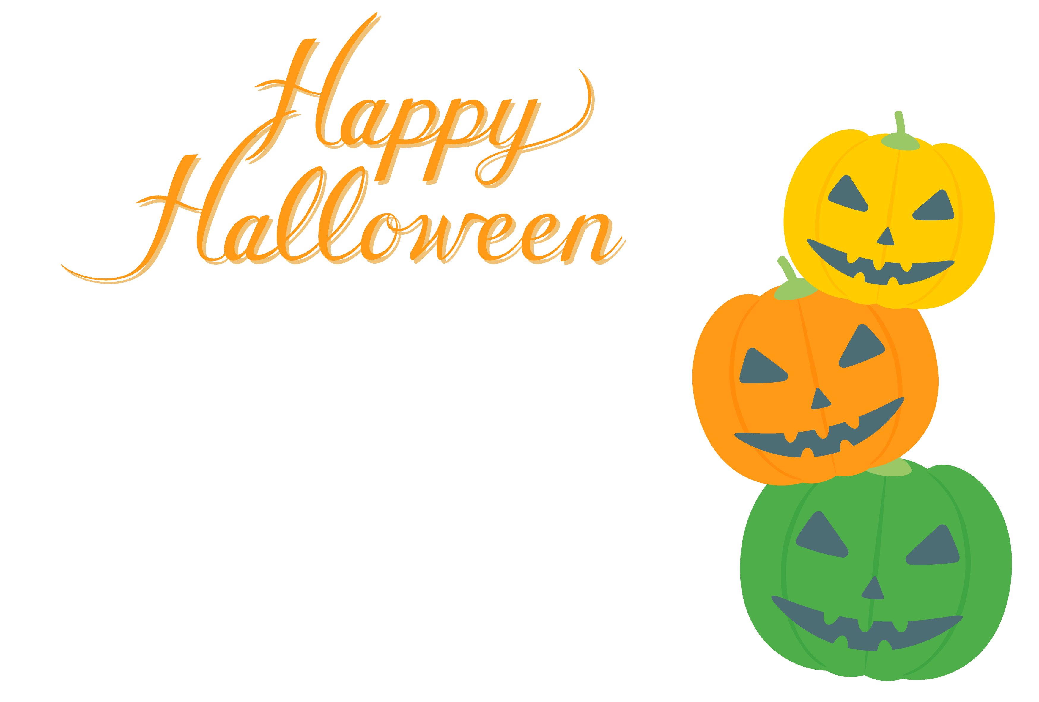 無料PDFテンプレート ハロウィン・カード