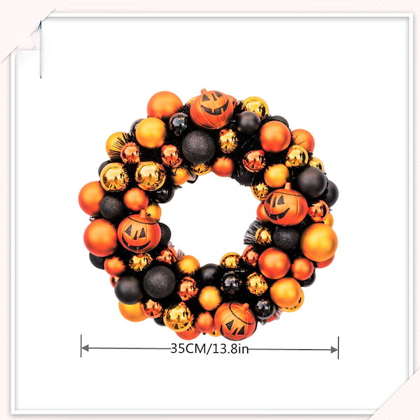８月早割価格❗️ハロウィンリース・フラワーリース・ぶらぶら足パンプキン ハロウィン リース 玄関