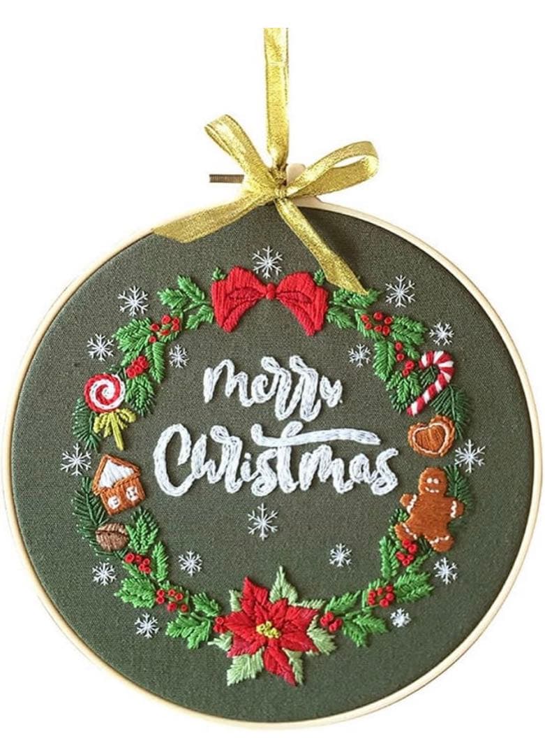 刺繍キットの通販メリークリスマスクロヤギシロヤギ