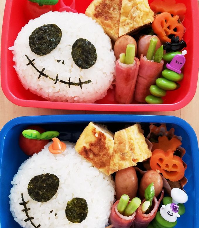 今日はハロウィン♪簡単おばけ弁当♪ : かわいいおべんとう