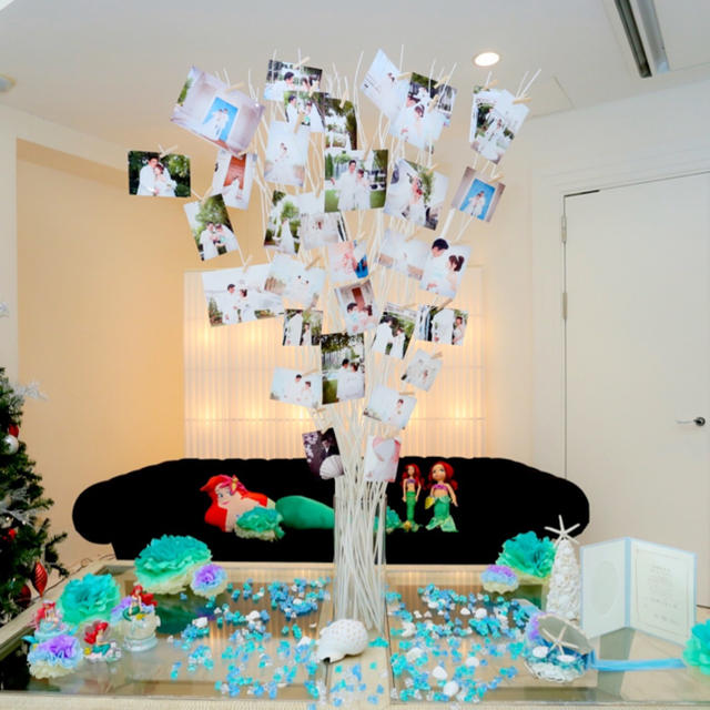 受付をおしゃれに飾るウェルカムツリー – ペーパーアイテムラピスラズリ