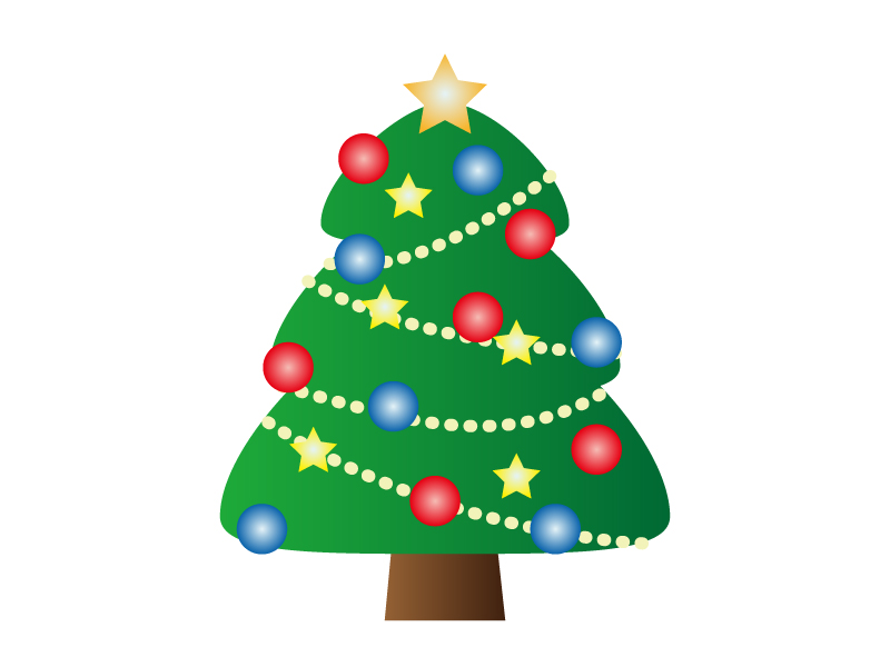 可愛いイラスト無料クリスマスツリー 紫色 リボン 雪の結晶 − free illustration Christmas tree purpleribbon snowflakeイラストダウンロード