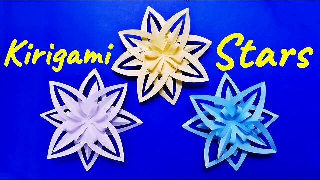 星飾りを折り紙で作ろう！七夕飾りにやクリスマスの飾りもおすすめ！たのしい☆おりがみ