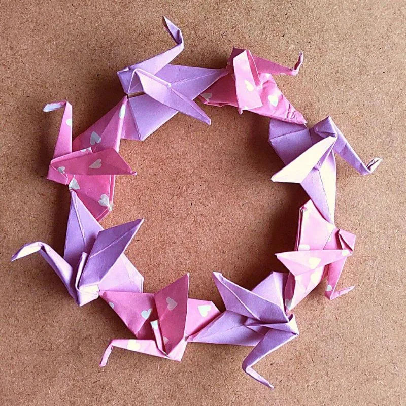 親子工作 お正月も折り紙でおしゃれリースを作ろう！Thankyou Works Blog