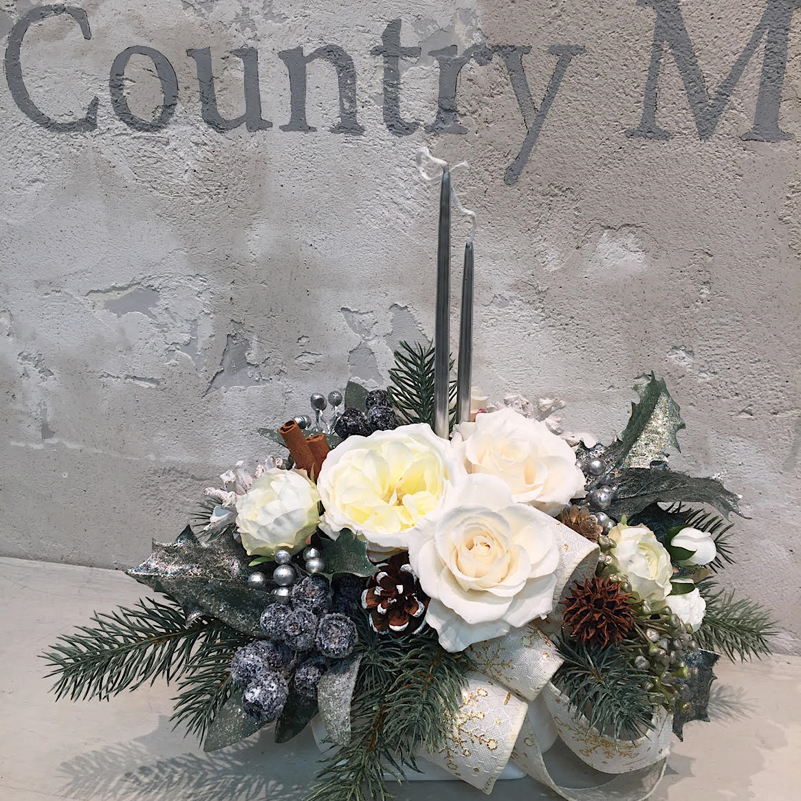 クリスマス プリザーブドフラワーアレンジメント