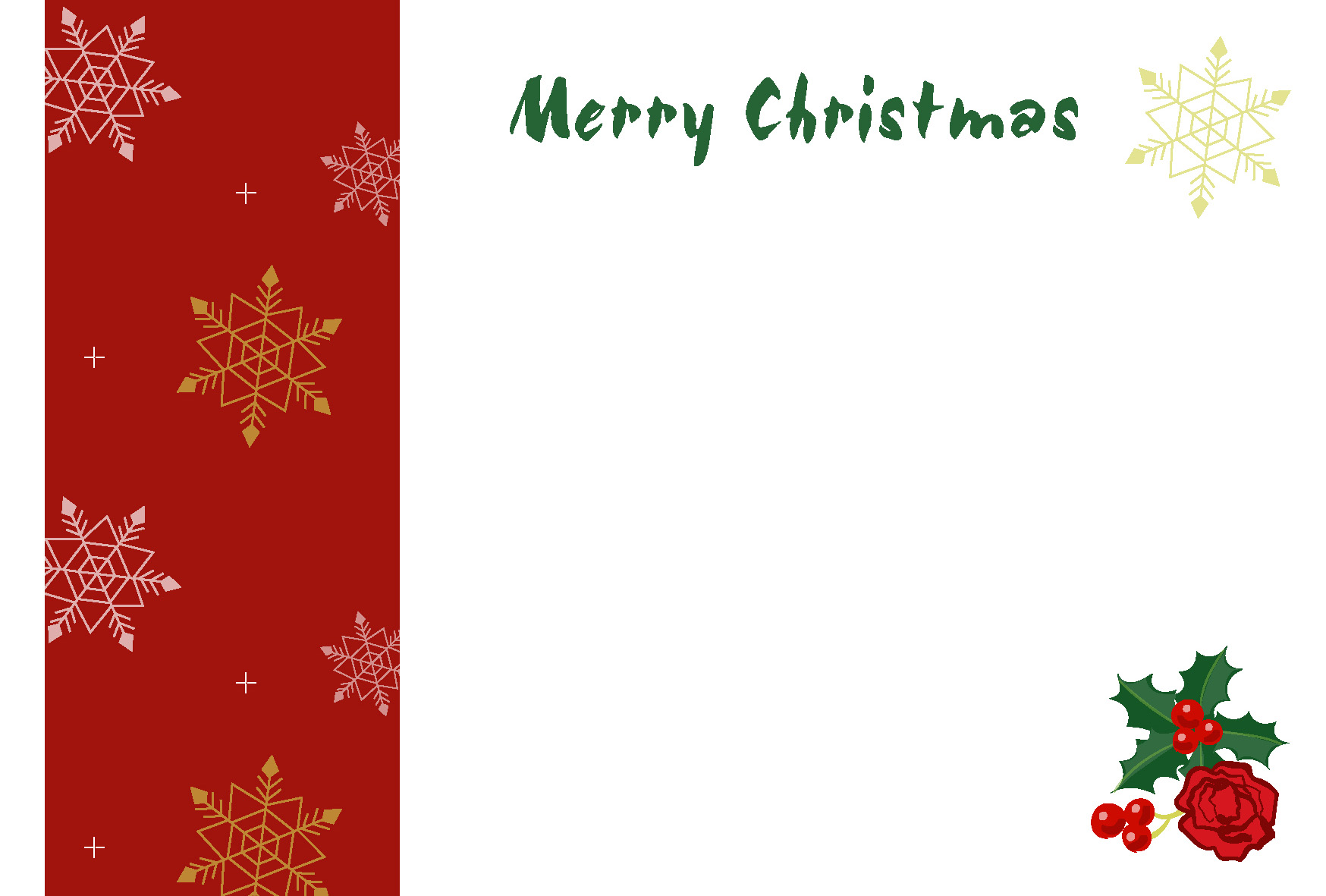 クリスマスのお手紙テンプレート・クリスマスの教材