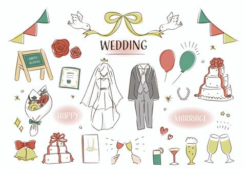 結婚おめでとう カードイラスト無料イラスト・フリー素材なら「イラストAC」