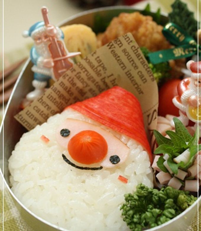 クリスマスレシピとキャラ弁：冬休みのお弁当記録簡単キャラフル作り方