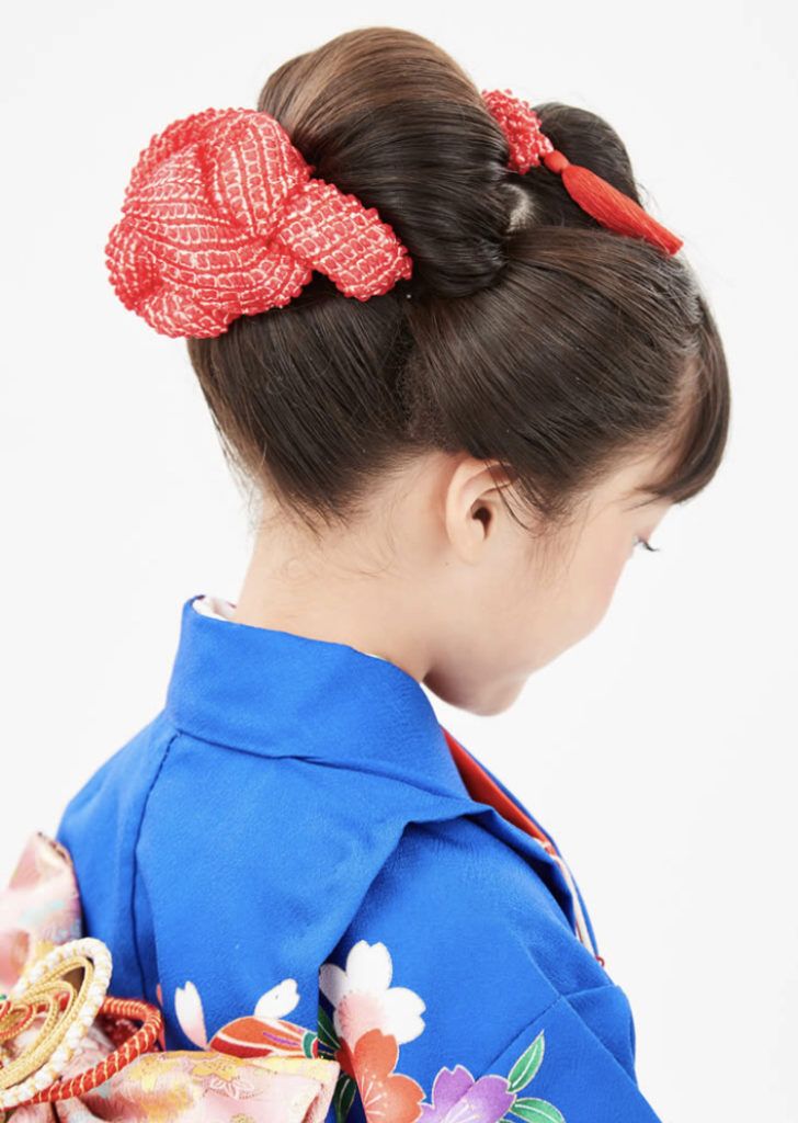 七五三 新日本髪 七五三参り 桃割れの写真素材 - PIXTA