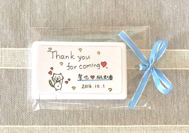 ウェディング・プチギフト名入れクッキー＆プチ焼き菓子3個セット メッセージ入り スイーツ 内祝い お返し ノベルティ プチギフト 結婚式 サンクスギフト: クレープ工房 - 通販 - Yahoo!ショッピング