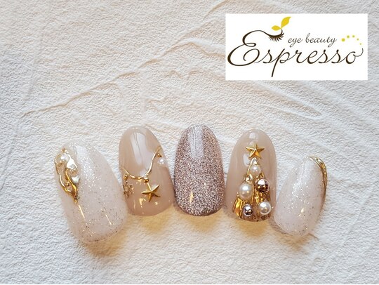 冬 お正月 クリスマス デート ハンド - ネイルサロン リシエルのネイルデザイン No.6895007 ネイルブック