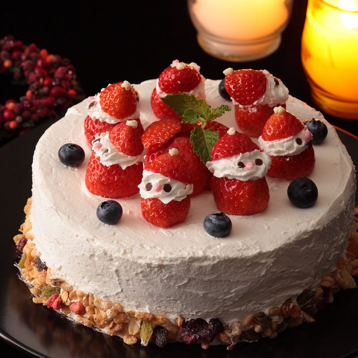 親子で手作り♪毎年人気！ 「クリスマスサンタケーキ」年末特別講習会ラキャリエール クッキングスクール