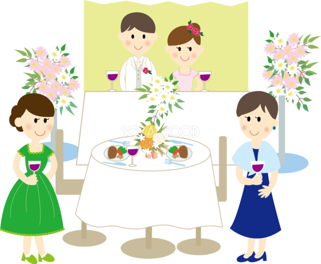 かわいい＆ゆるいフリーイラスト素材 結婚 ビジネス 商用 にも♪ – おからドーナツとピクニック