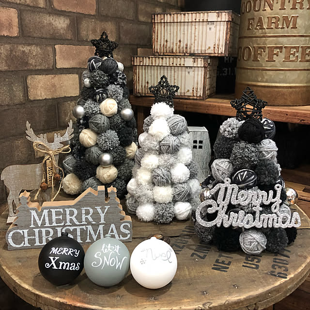 クリスマス工作 毛糸を巻くだけ簡単！クリスマスツリーの作り方&あんふぁん