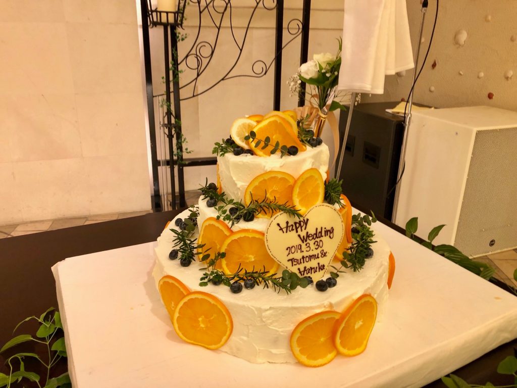 ウェディングケーキ夏