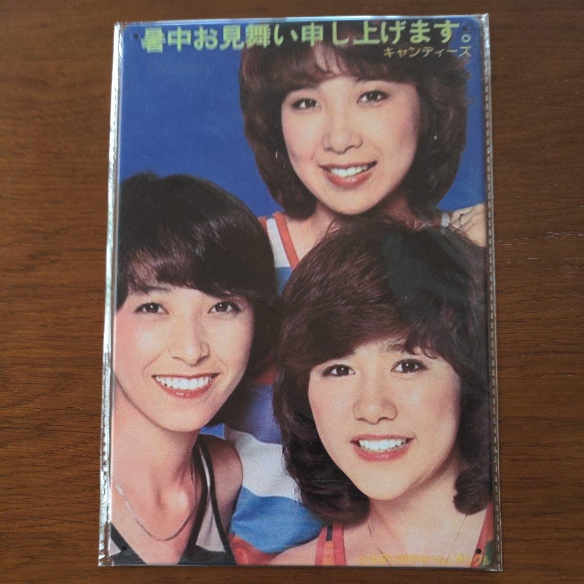 暑中お見舞い申し上げます」をCM用の替え歌バージョンで披露する森三中・大島。キャンディーズの中では「スーちゃん」役だという。 - 森三中、キャンディーズ姿で6億円くじの夢語る画像ギャラリー 2 9- お笑いナタリ