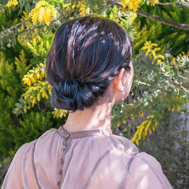 セルフでできる「ミディアム」の結婚式ハーフアップヘアアレンジ♡ HAIR