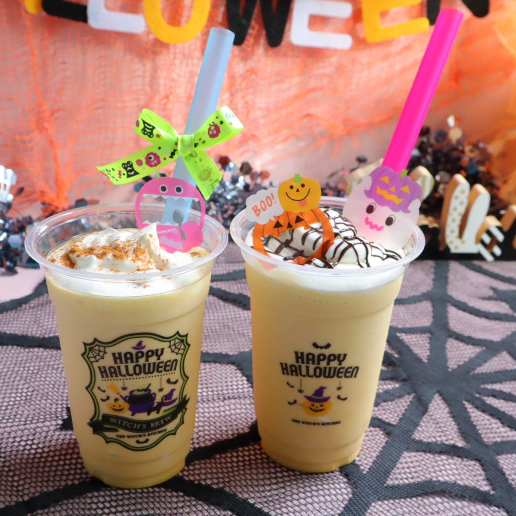 ハロウィンパーティーメニューに！かわいい飲み物レシピ・パンプキンラテ&ブラッドサワードリンク - 100均✖Sweetsレシピ‼