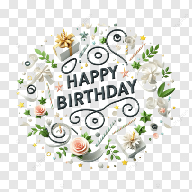 誕生日素材1：イラスト無料