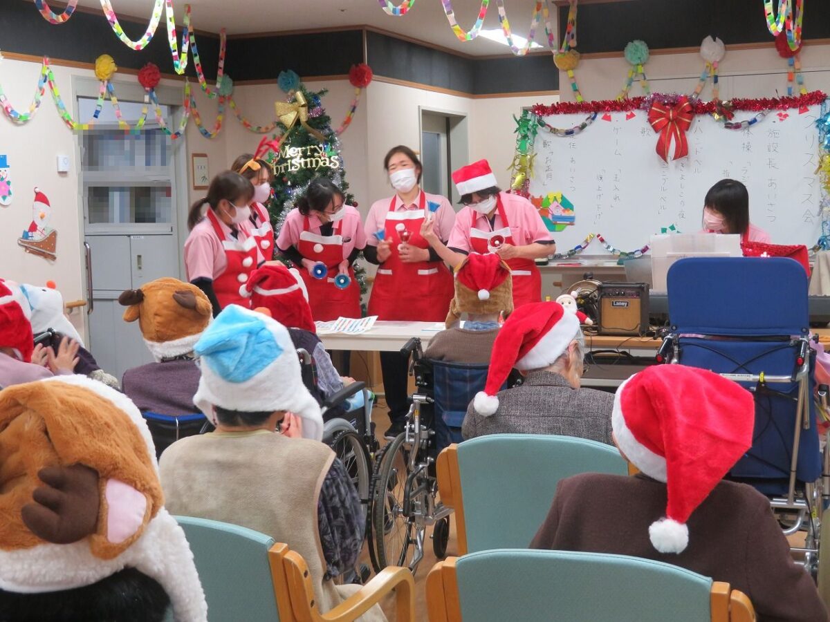 クリスマス会 デイサービス と行事食社会福祉法人 聖和むつみ会 グランモールさくら及川