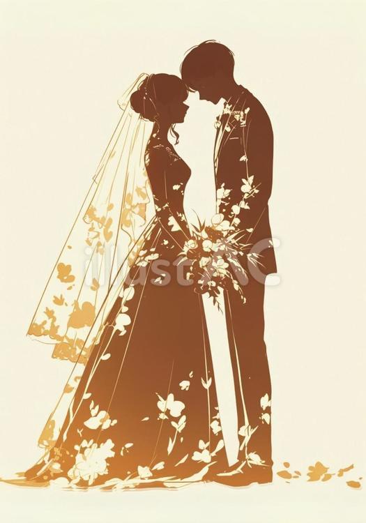 フリー素材 イラスト 紹介018 ウエディング第2弾ゆるとも イラストレータ