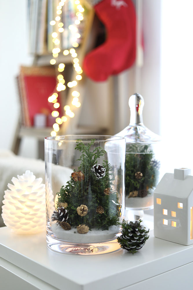かわいい手作りクリスマスツリー松ぼっくりミニツリーInterior Design Box 海外の使えるインテリア術