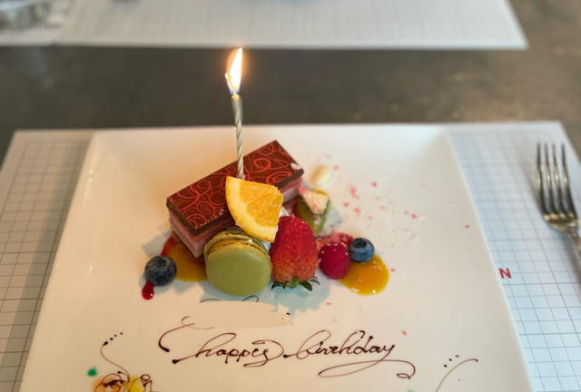 シンプルでかわいい、ケーキ柄のバースデープレート 大皿 Pear Juice 通販 1457848Creema クリーマ