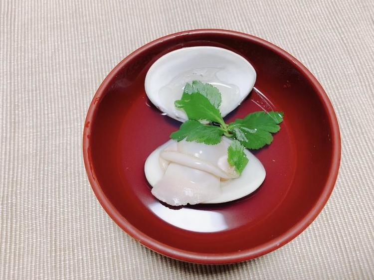 簡単！プロの味！ハマグリのお吸い物の作り方 ひな祭り料理桜と柚子香る蛤のお吸い物