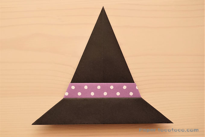 折り紙 魔女の帽子の折り方origami witch hat