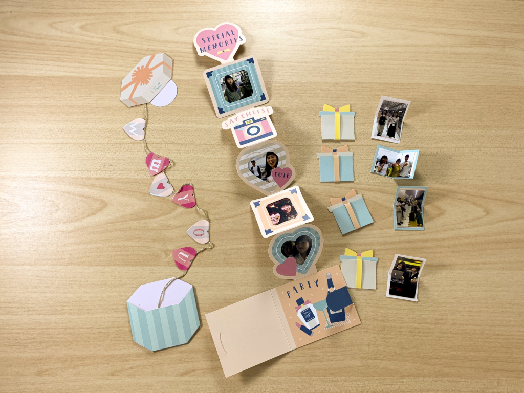 お金の花 手作りギフトボックス誕生日プレゼントバレンタインデーのプレゼント彼女へのプレゼント手作りカードピンク -ショップ capieslove フォトブック・アルバム - Pinkoi