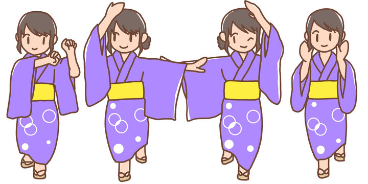 盆踊り1」 季節・行事 みさきのイラスト素材 - 素材屋イラストブログ