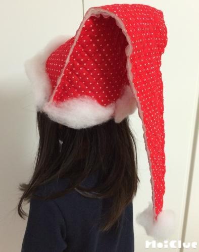 サンタ帽を作ろう！ ２ 縫い合わせ: みんみんみんと♪
