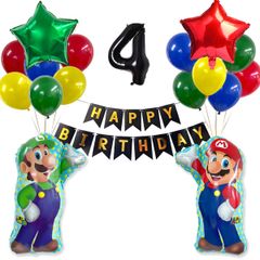 特価スーパーマリオ 誕生日 ガーランドセット バルーン 風船 飾り マリオ - メルカリ
