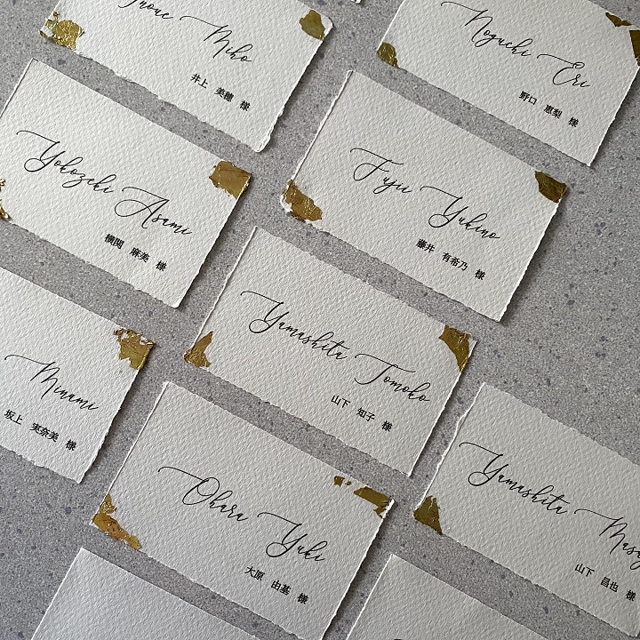 10枚〜手書き風エスコートカード★席札★自立型ver.も！ option